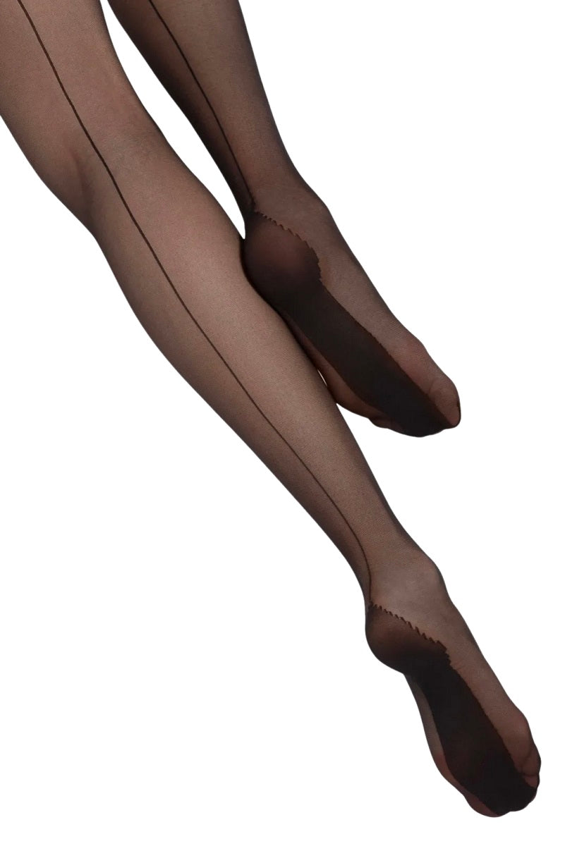 Nylon tights with back seam 20 DEN Gatta Chiara - Black