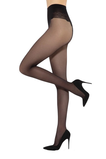 Thin microfiber tights Gatta Monica 20 DEN black