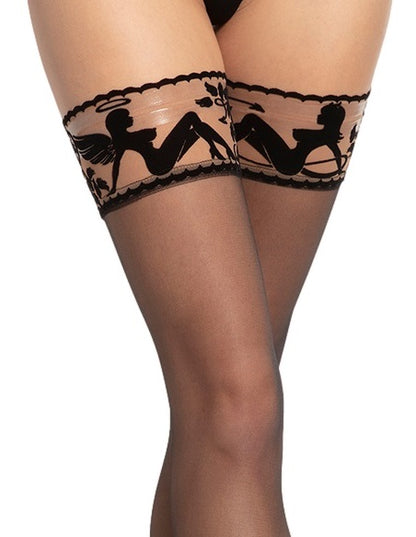 Sexy hold-up stockings Ars Amandi Devilia Angelia