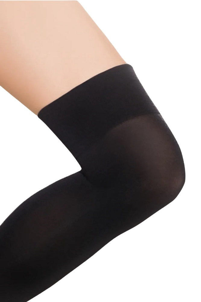 Microfiber 100 DEN overknee socks black