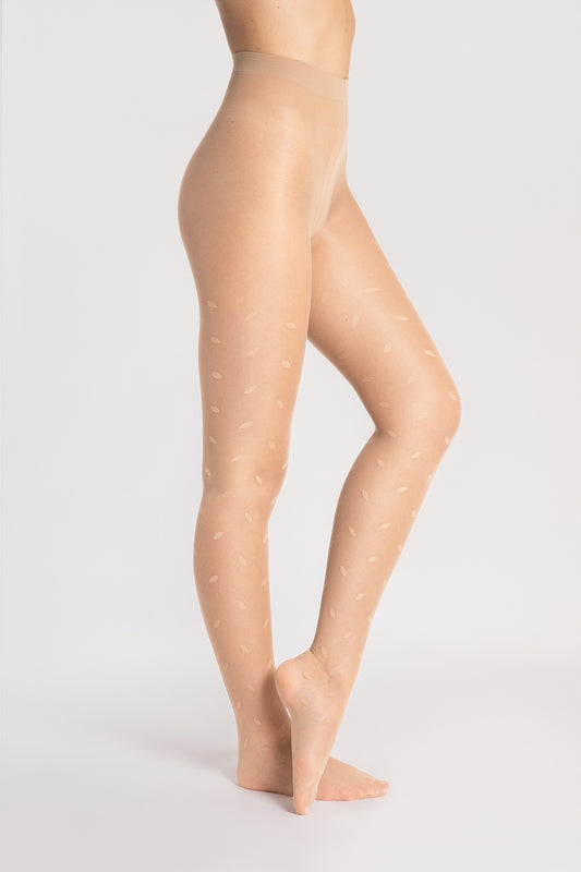 Tights with dots Fiore Sandy 15 DEN Nude