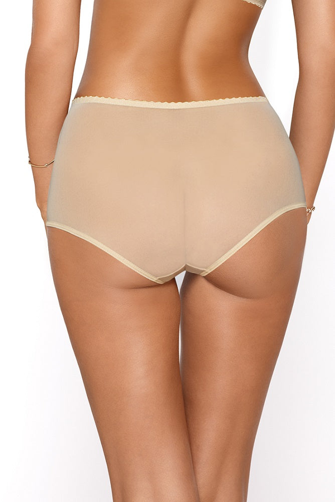 Zarter Damen-Slip mit hoher Taille (High Waist) vereinen die Schönheit und Eleganz der Stickerei mit Komfort.