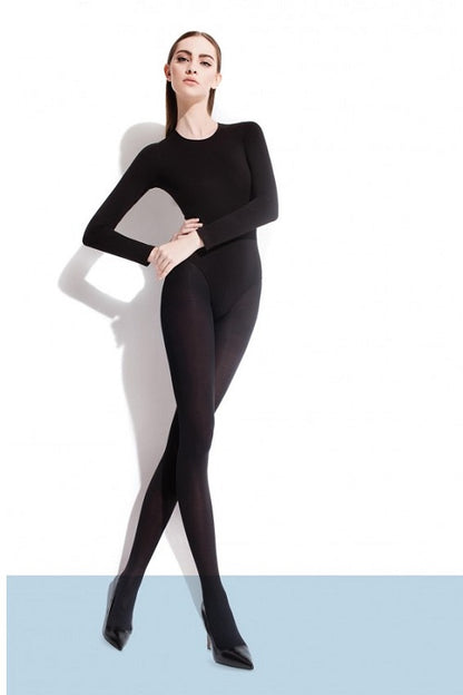 Women's microfibre tights Fiore 60 Denier Queen Size hip circumference up to 150 cm black
