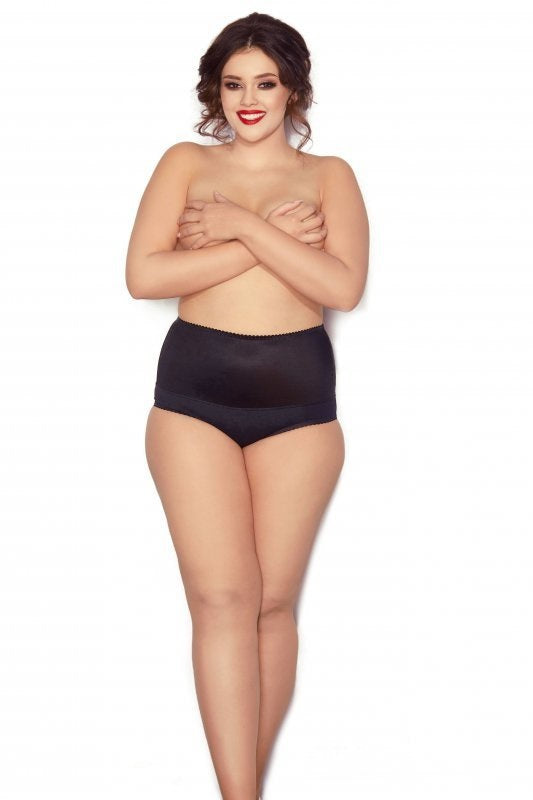 Figure-shaping women's panty girdle Iga black - large sizes XL-9XL 