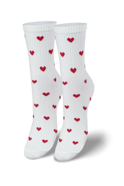 Chaussettes en coton à motif coeurs pour la Saint Valentin