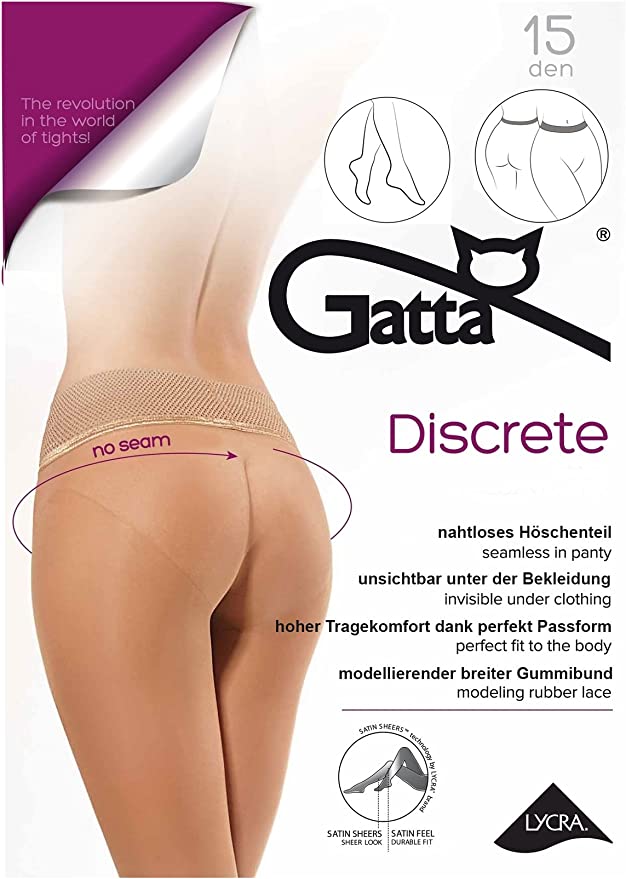 Collants sans couture avec large ceinture élastique Gatta Discrete 15 DEN - Daino