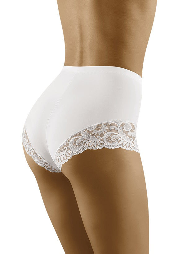 Elegante Shapewear Miederhose mit Spitze Exepta Weiss - S-XXL