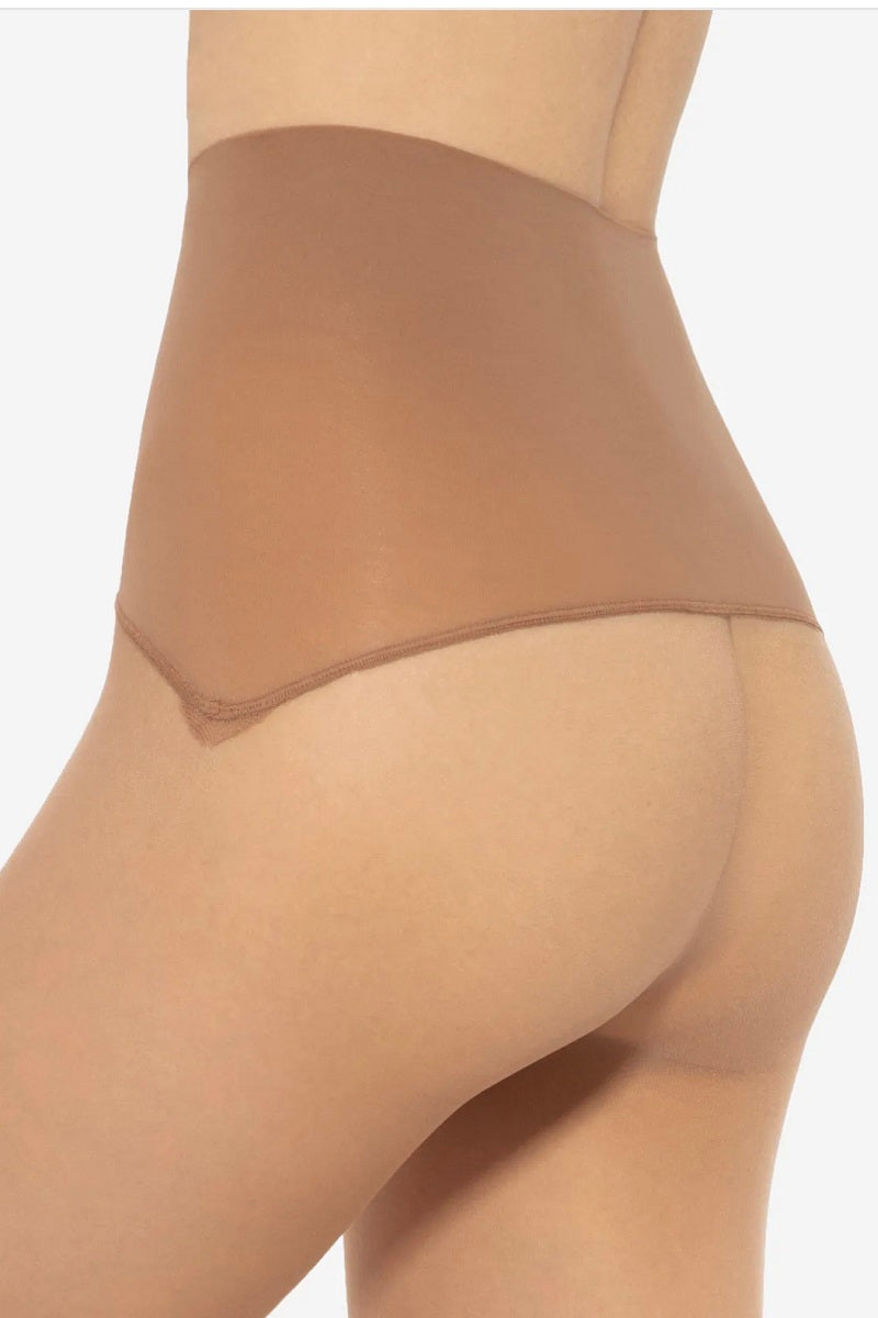 Shaping seamless tights high waist Gatta Talia Comfort 30 DEN - Golden