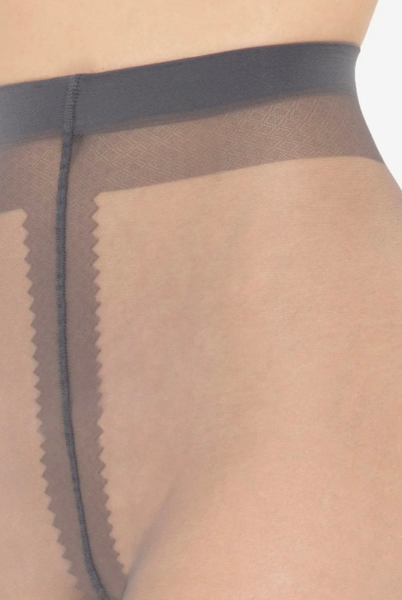 Ultra-thin tights with Lycra Gatta Eve 8 DEN silky look - graphite