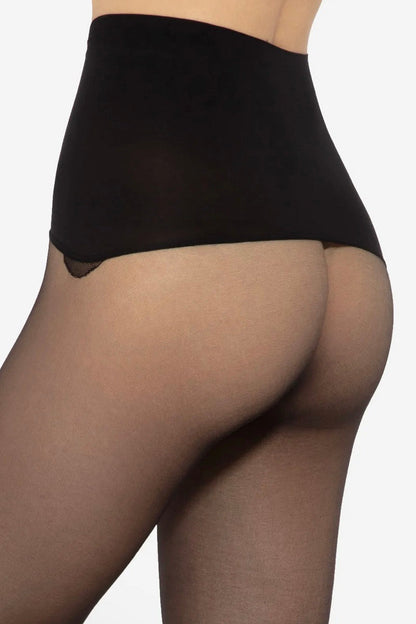 Shaping seamless tights high waist Gatta Talia Comfort 30 DEN - Black