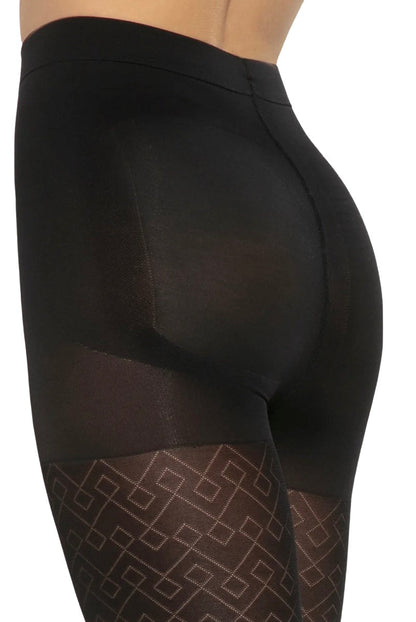 Shaping push-up tights with geo pattern 40 DEN Gatta Modeline 3