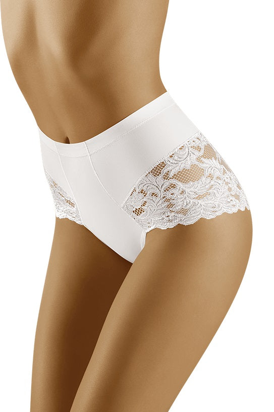 Sexy shapewear girdle with lace Slimea white - S-XXL